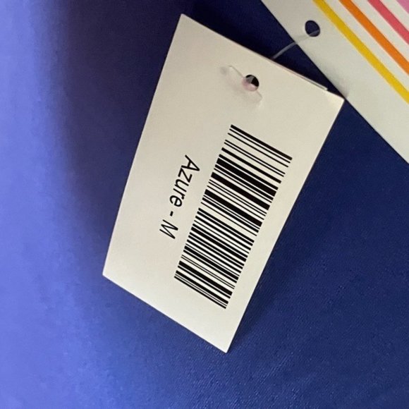 LuLaRoe Azure Skirt Medium BNWT Periwinkle Blue Purple Slinky Strapless Top - Picture 5 of 8